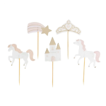 Cupcake toppers Princess 12 stuks