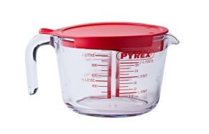 Pyrex Maatbeker met Deksel 1L