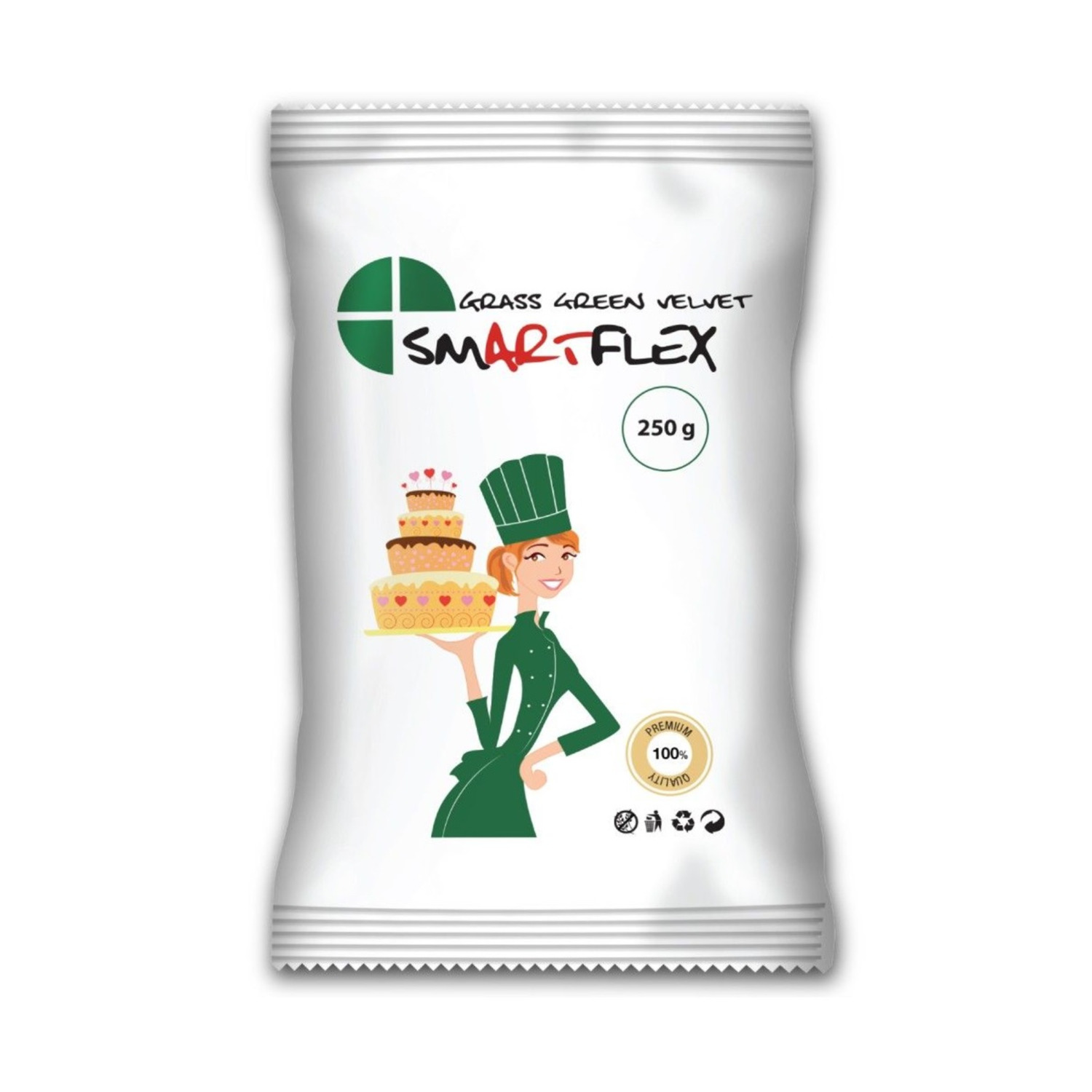Rolfondant Gras Groen 250 gram SmartFlex