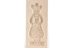 Speculaasplank Mini Pop Vrouw 8.5x3.5 cm