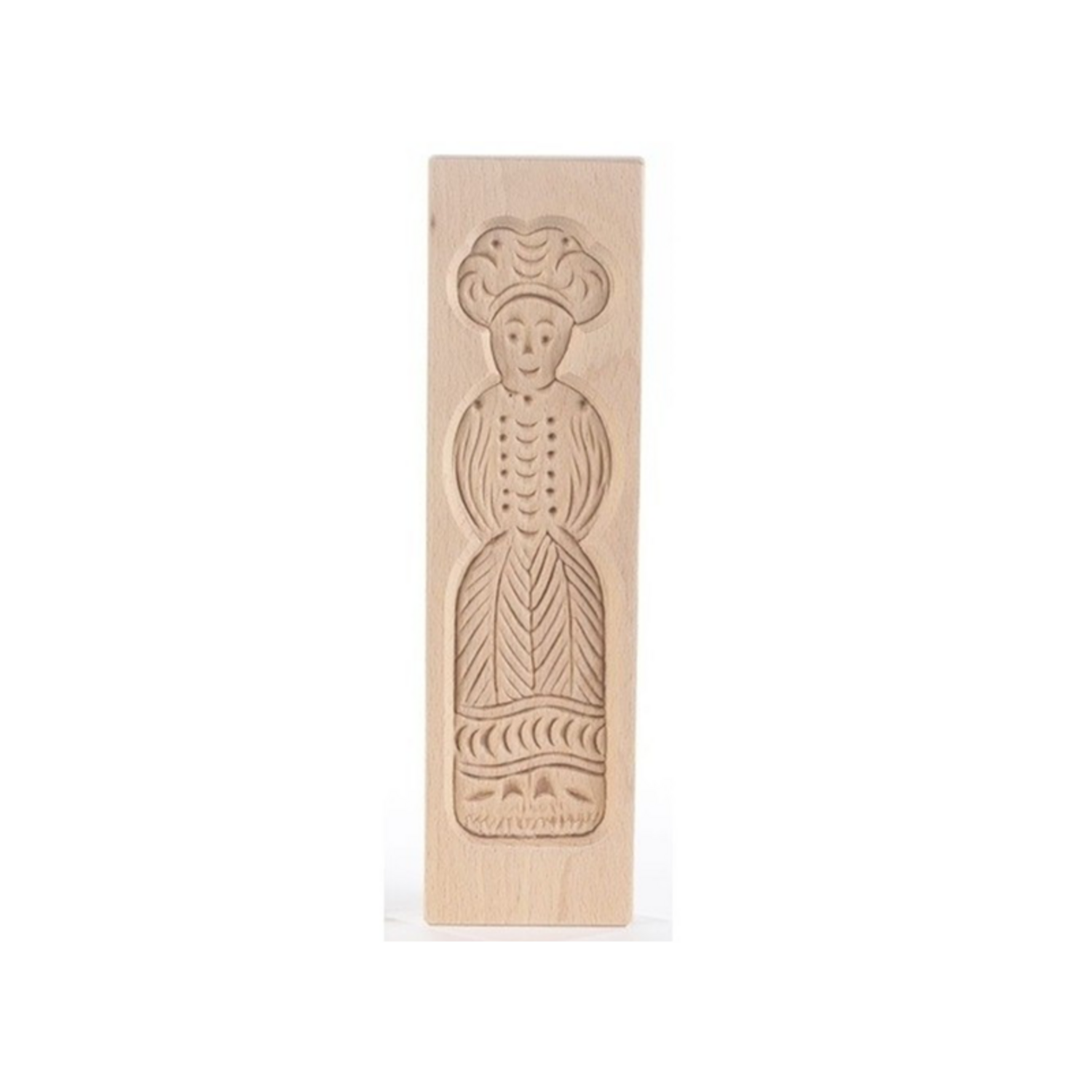 Speculaasplank Medium pop vrouw 20.5x5.5 cm