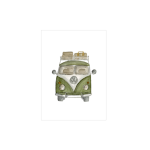 Kaart Volkswagen busje Groen