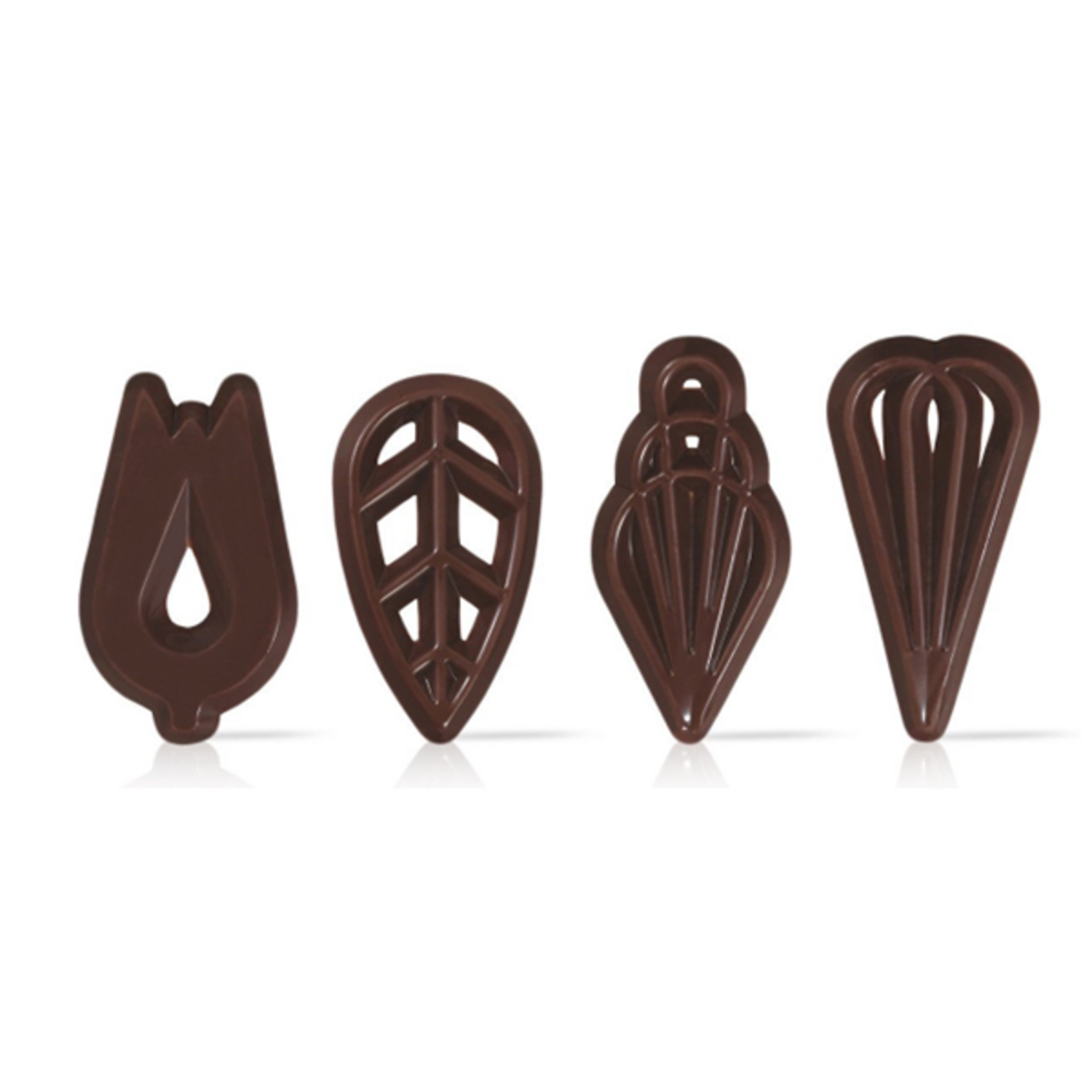 Chocolade decoratie Victory 12 stuks