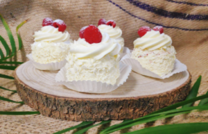 Bakpakket Witte Choco-Framboos Schuimgebakjes - voor 16 gebakjes