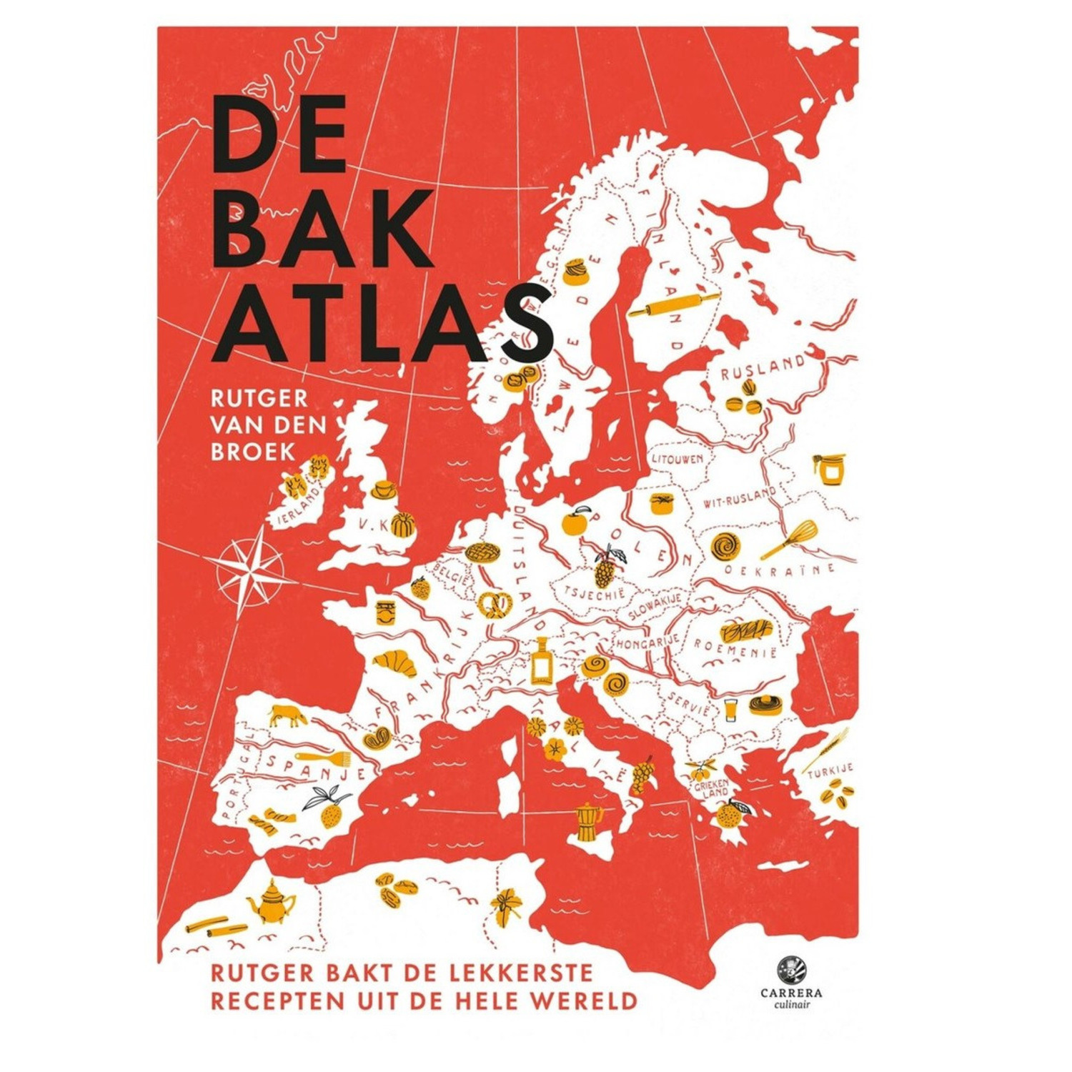 Boek De Bakatlas. Rutger van den Broek