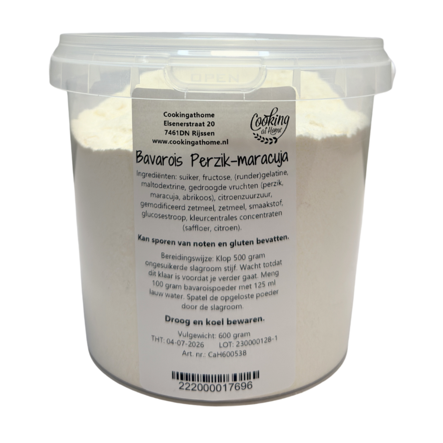 Bavarois Perzik-maracuja 600 gram