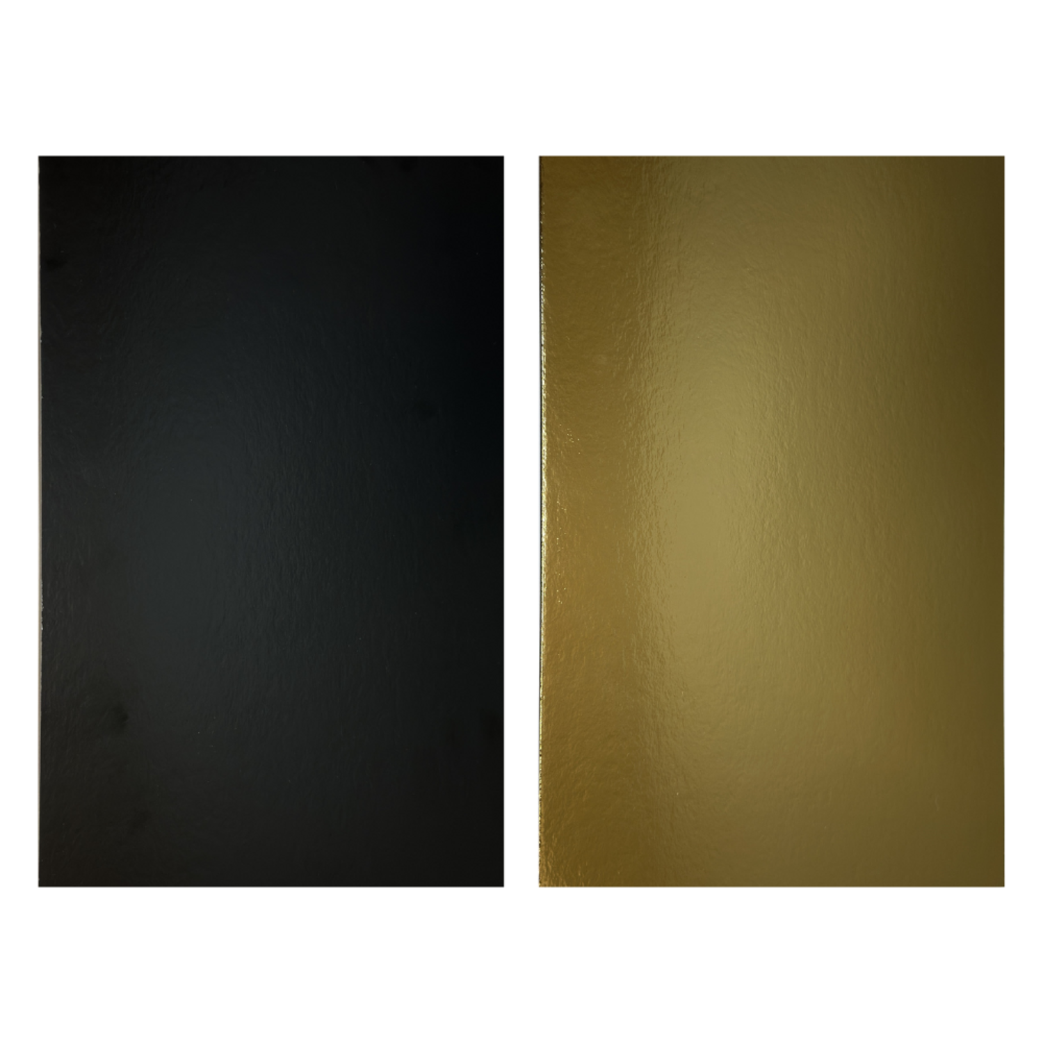 Cake Board Rechthoek Goud/Zwart - 40 x 30 x 3mm