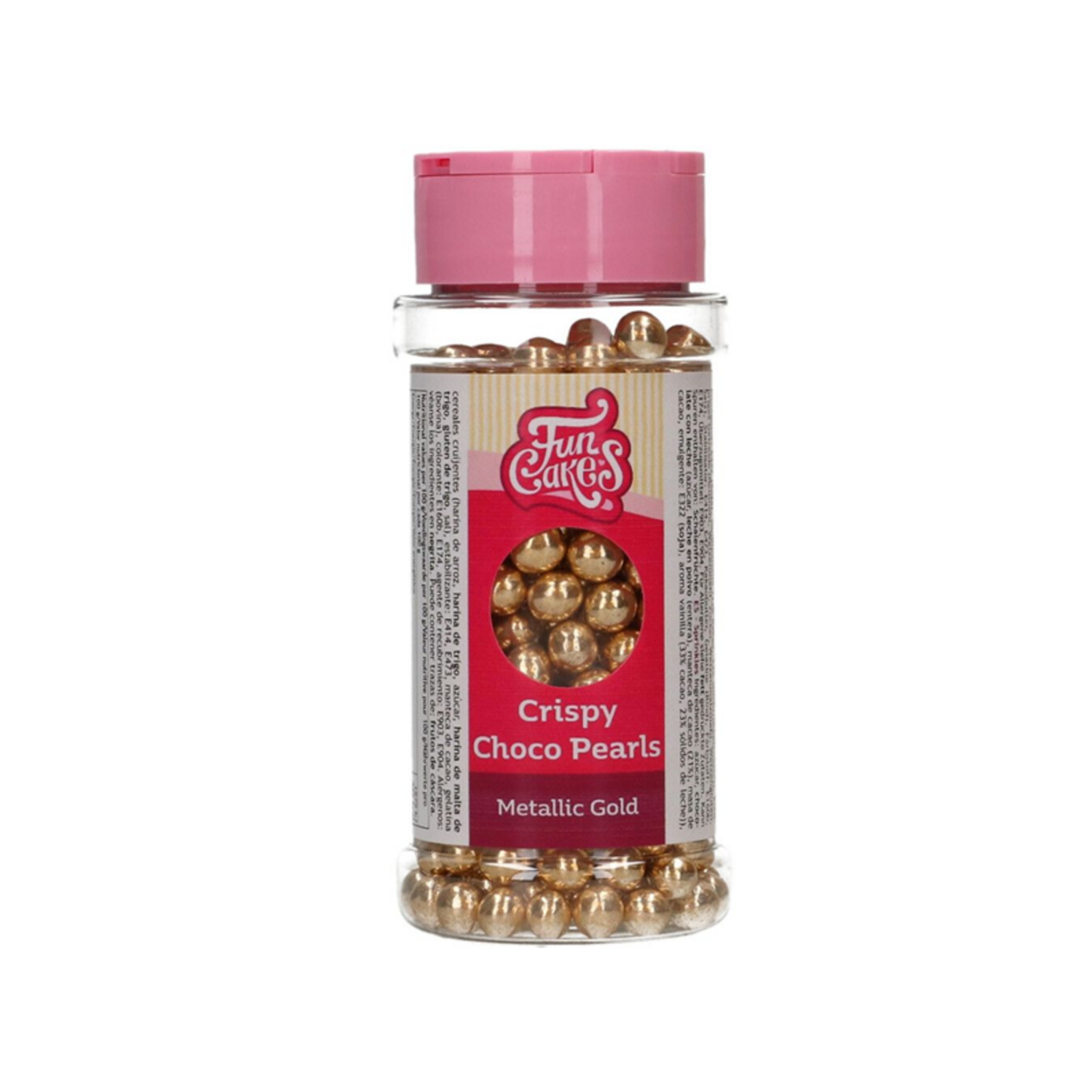 FunCakes Crispy Choco Pearls - Metallic Gold 60g