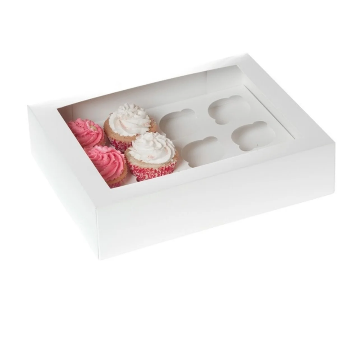 Simply Making Hoge Taartdoos Venster Wit 40x40x30 cm per 25 stuks